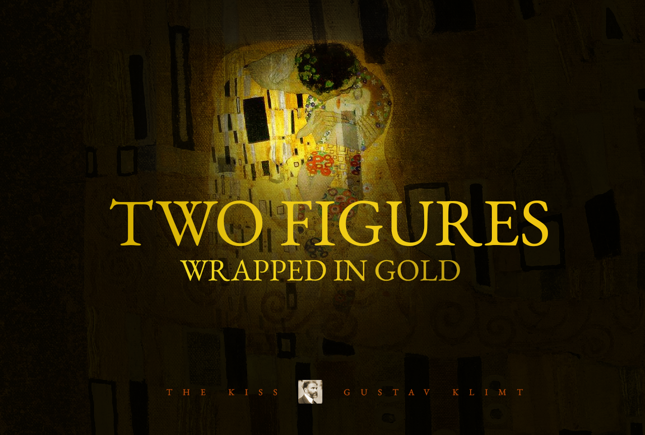 Two Figures Wrapped in Gold
