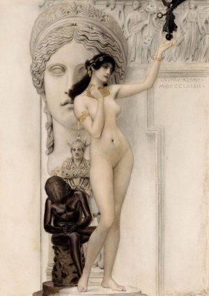 Main Product Photo of Allegory of Sculpture Painting by Gustav Klimt