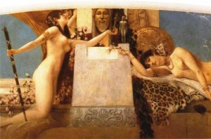 Main Product Photo of Altar of Dionysos Painting by Gustav Klimt