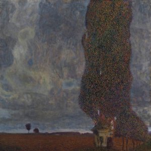 Main Product Photo of Approaching Thunderstorm Painting by Gustav Klimt