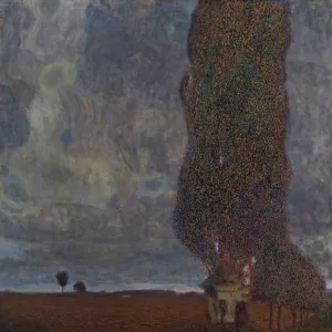 Approaching Thunderstorm by Gustav Klimt - Hand-Painted Oil Painting Reproduction
