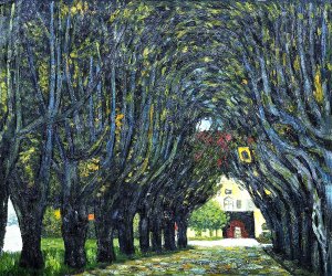 Avenue in Schloss Kammer Park by Gustav Klimt Oil Painting Reproduction