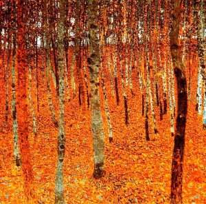 Beech Forest by Gustav Klimt Oil Painting Reproduction