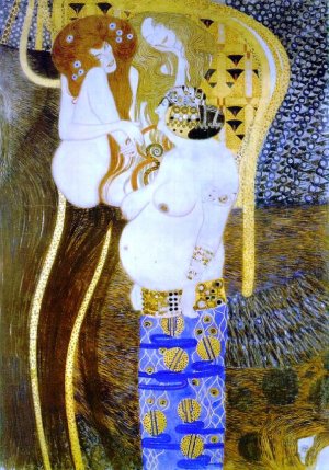 Beethoven Frieze by Gustav Klimt Oil Painting Reproduction