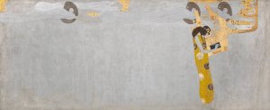 Main Product Photo of Beethovenfries; 'Die Sehnsucht nach Gluck findet Stillung in der Poesie' Painting by Gustav Klimt