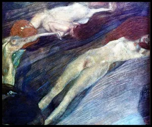 Main Product Photo of Bewegte Wasser Painting by Gustav Klimt