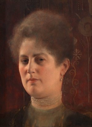 Bildnis einer unbekannten Frau by Oil Painting Reproduction