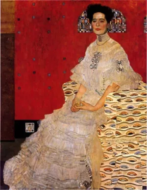 Bildnis Fritza Riedler by Gustav Klimt - Hand-Painted Oil Painting Reproduction