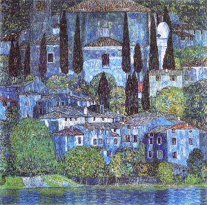Church in Cassone by Gustav Klimt Oil Painting Reproduction