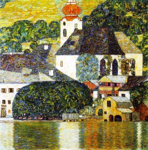 Main Product Photo of Church in Unterach on the Attersee Painting by Gustav Klimt