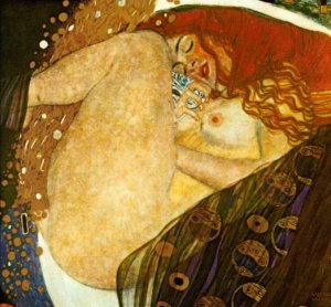 Danae by Gustav Klimt Oil Painting Reproduction