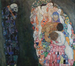Main Product Photo of Death and Life Painting by Gustav Klimt