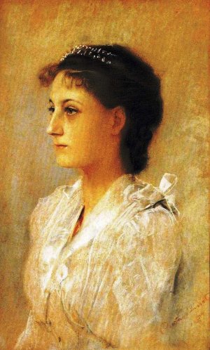 Main Product Photo of Emilie Floge, Aged 17 Painting by Gustav Klimt