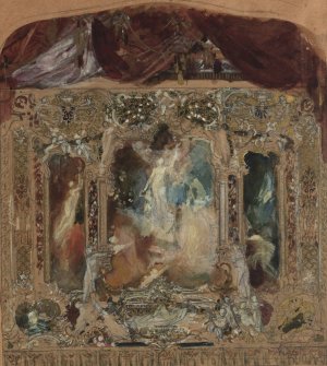 Main Product Photo of Entwurf fur den Theatervorhang in Reichenberg Painting by Gustav Klimt