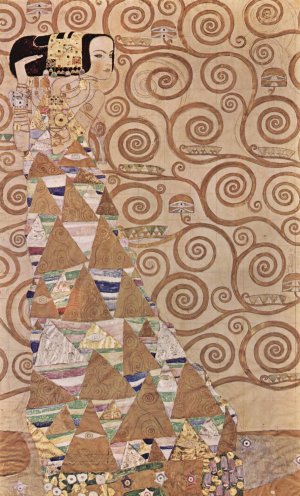 Main Product Photo of Expectation Painting by Gustav Klimt