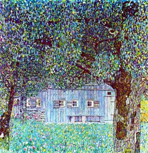 Main Product Photo of Farmhouse in Upper Austria Painting by Gustav Klimt