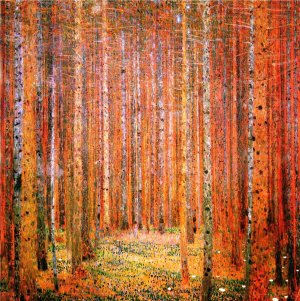 Fir Forest I by Gustav Klimt Oil Painting Reproduction