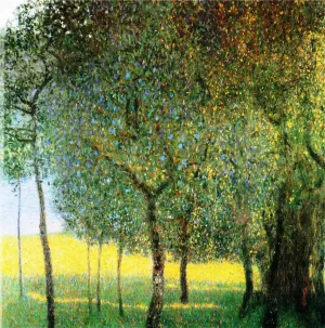 Fruit Trees by Gustav Klimt - Hand-Painted Oil Painting Reproduction