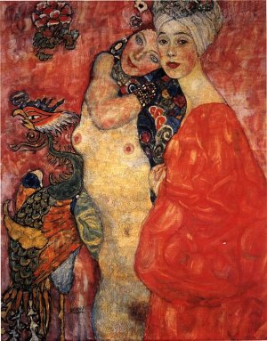 Girl-Friends by Gustav Klimt Oil Painting Reproduction