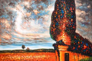 High Poplar by Oil Painting Reproduction