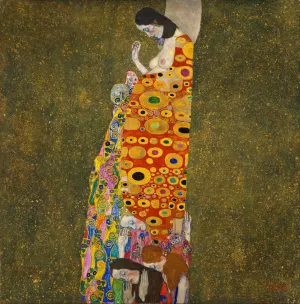 Hope, II by Gustav Klimt - Hand-Painted Oil Painting Reproduction