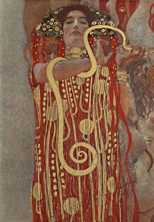 Main Product Photo of Hygieia Painting by Gustav Klimt