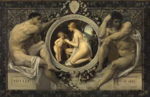 Idylle by Gustav Klimt - Hand-Painted Oil Painting Reproduction