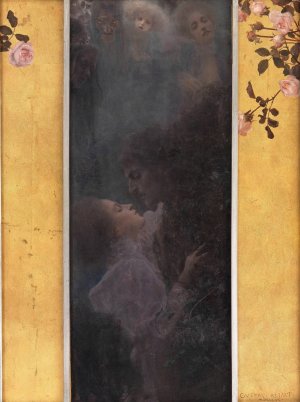 Main Product Photo of Liebe Painting by Gustav Klimt