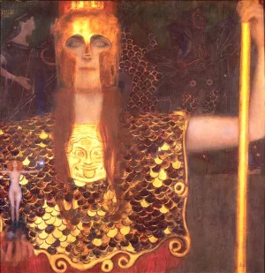 Minerva or Pallas Athena by Gustav Klimt Oil Painting Reproduction