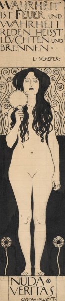 Main Product Photo of Nuda Veritas Painting by Gustav Klimt
