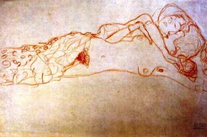 Main Product Photo of Nude Painting by Gustav Klimt