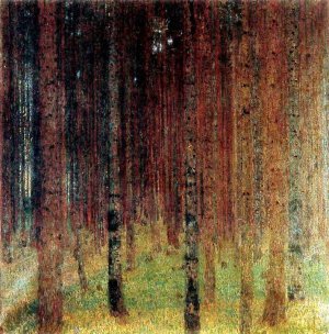 Main Product Photo of Pine Forest Painting by Gustav Klimt