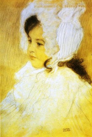 Main Product Photo of Portrait of a Girl Painting by Gustav Klimt