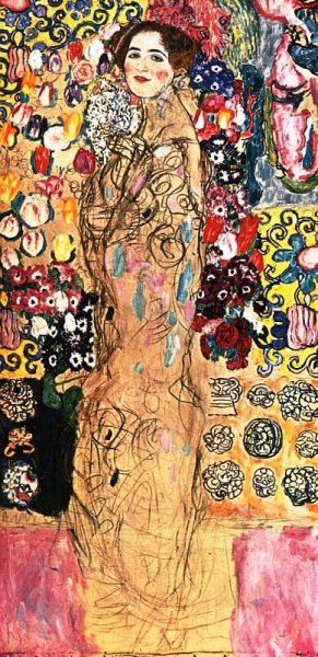 Portrait of a Lady 4 by Gustav Klimt Oil Painting Reproduction