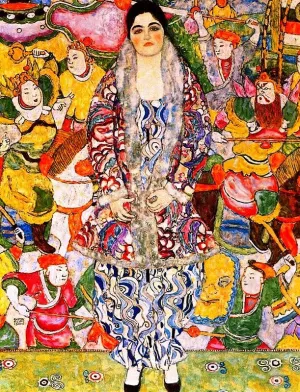 Portrait of Friedericke Maria Beer by Gustav Klimt - Hand-Painted Oil Painting Reproduction