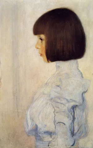 Portrait of Helene Klimt by Gustav Klimt - Hand-Painted Oil Painting Reproduction