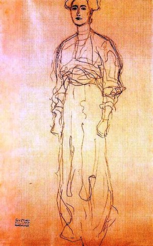 Portrait of Mrs. Wittengenstein Study by Oil Painting Reproduction