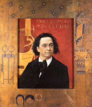 Portrait of the Pianist and Piano Teacher Joseph Pembauer by Oil Painting Reproduction