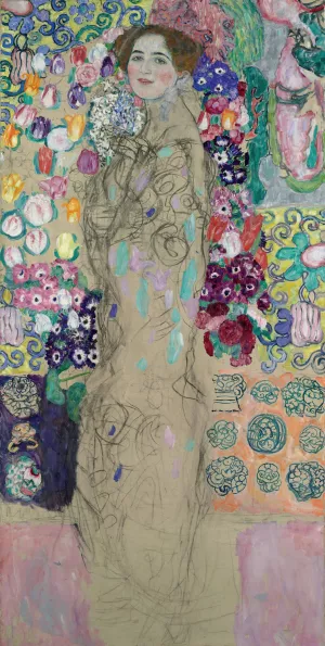 Posthumous Portrait of Ria Munk III by Gustav Klimt - Hand-Painted Oil Painting Reproduction