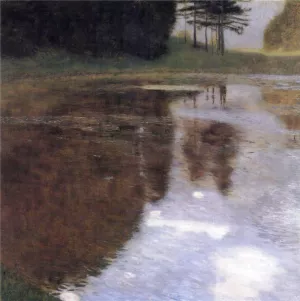 Quiet Pond in the Park of Appeal by Oil Painting Reproduction
