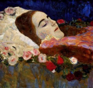 Main Product Photo of Ria Munk on the Deathbed Painting by Gustav Klimt