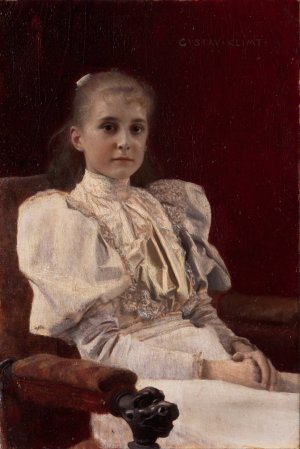Seated Young Girl by Oil Painting Reproduction
