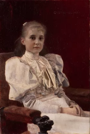 Seated Young Girl by Oil Painting Reproduction