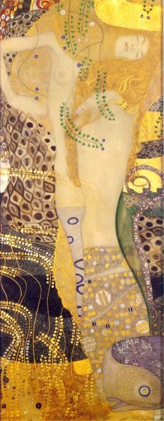 Serpents I by Gustav Klimt Oil Painting Reproduction