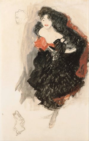 Main Product Photo of Study for Judith II Painting by Gustav Klimt