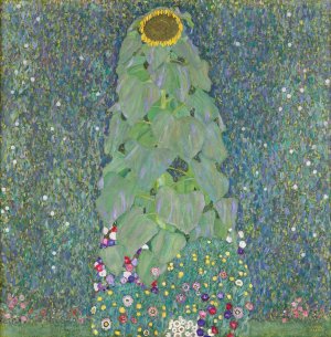 Main Product Photo of Sunflowers Painting by Gustav Klimt