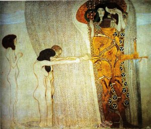 Main Product Photo of The Beethoven Frieze: The Longing for Happiness Painting by Gustav Klimt