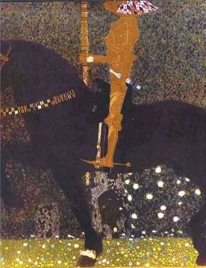 Main Product Photo of The Golden Knight Painting by Gustav Klimt