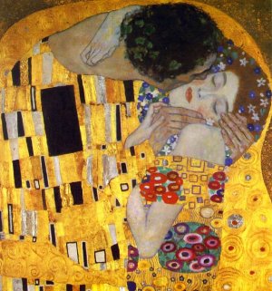 The Kiss Detail by Gustav Klimt Oil Painting Reproduction