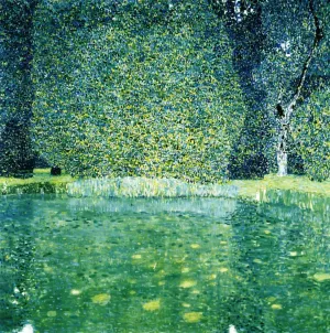 The Park of Schloss Kammer am Attersee by Oil Painting Reproduction